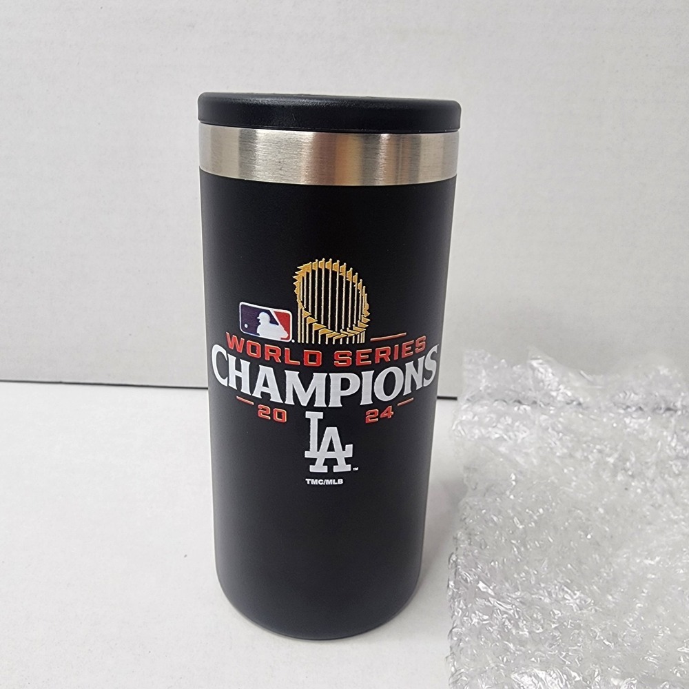 Los Angeles Dodgers 2024 World Series Champions 12oz Slim Can Stainless Steel